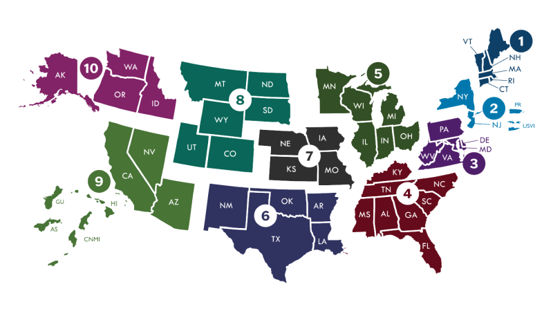 DCSIP Regional Map